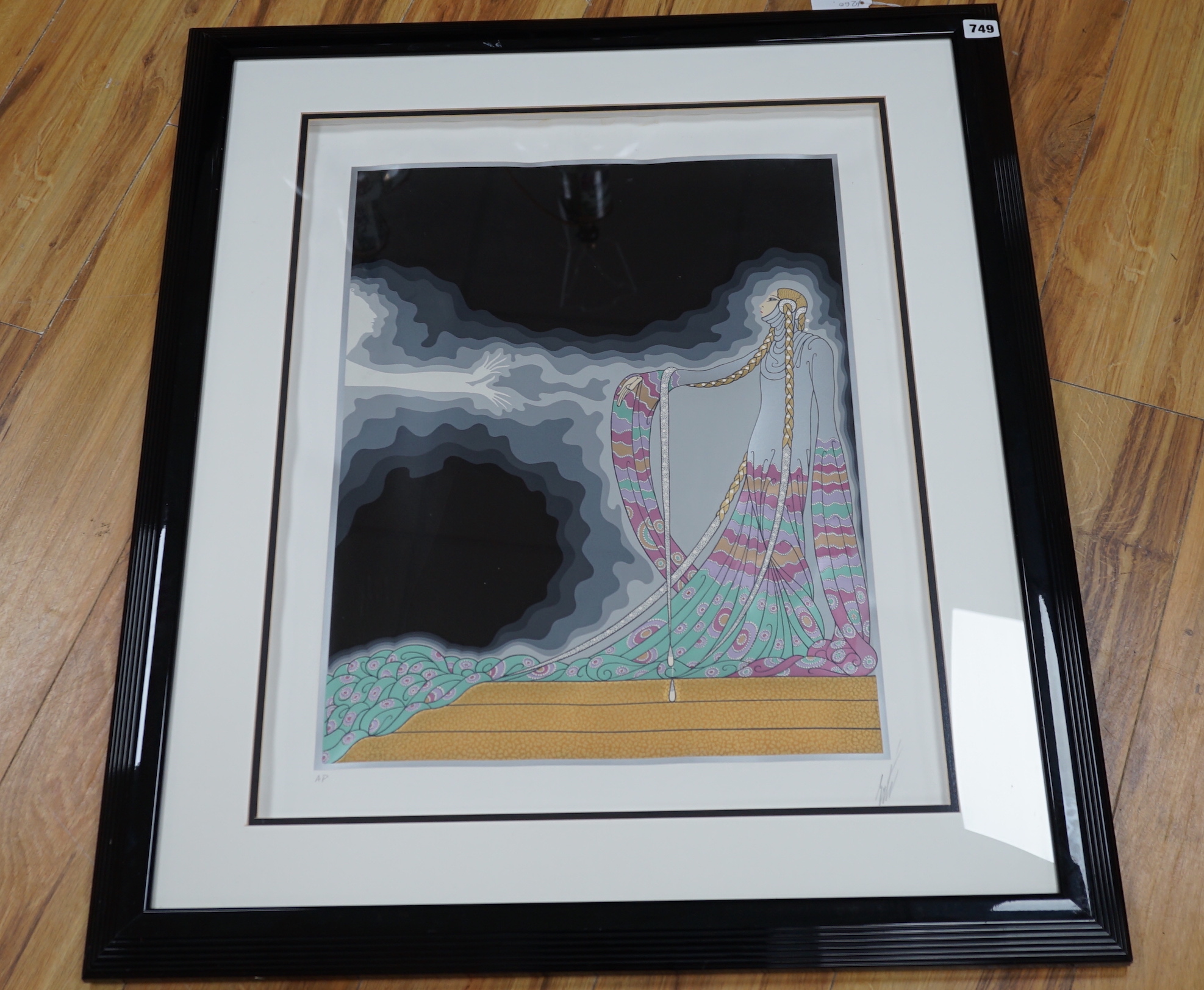 Romain de Tirtoff ('Erté') (Russian-French, 1892-1990) pencil signed artist proof serigraph, ‘Melisande’, 65cm x 50cm